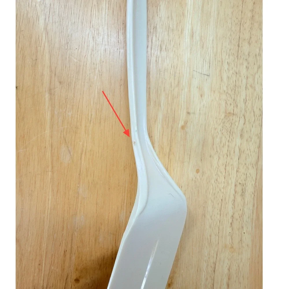 Vintage nylon Plastic‎ Slotted turner Spatula Kitchen Utensil cream beige